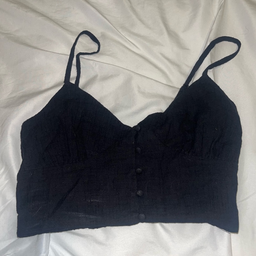 Black crop top
